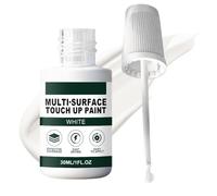 Stylo de retouche peinture blanche pour bois | 30 ml Imperméable Pointe Fine Remplisseur d'Éclats | Réparation De Rayures Bois À Séchage Rapide,Pour Meuble Armoire Cadre De Porte Métal Émail Appareil