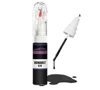 Stylo de retouche pour Renault - Noir métallisé 676 - Kit de retouche de peinture - Pinceaux et rayures