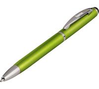 stylo de saisie 2en1 Business avec finition en caoutchouc Vert