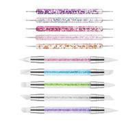 Stylo De Sculpture À Ongles - 10 Pièces Outil De Sculpture En Strass À Deux Pièces Pour Nail Arts, Manucure Avec Conception Multifonctionnelle, Stylo Polonais Pour Un Voyage D'affaires À L'école À