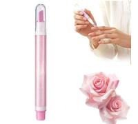 Stylo De Soin Cuticules Des Ongles 3 En 1, Huile Repousse Cuticules Ongles, Stylo Durcisseur Ongle, Cuticle Remover, Nail Care Pen, Stylo à Huile Pour Ongle Avec Pointe En Céramique (Rose)