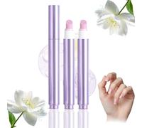 Stylo de soin des ongles 3 en 1,stylo essence pour ongles,stylo huile pour cuticules avec pointe en céramique, adapté aux ongles incarnés, secs et abîmés,ajoute de la brillance etlaisseunparfumdurable