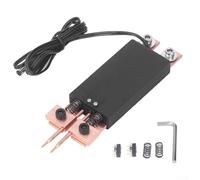 Stylo de soudage par points portable avec batterie, double poignée à ressort et tige en cuivre résultats de soudure cohérents et réduction des étincelles (noir)