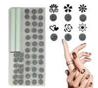 Stylo de stamping pour ongles | Outil de manucure avec différents motifs | Outils de design artistique polyvalents et rapides pour décoration d'ongles pour Saint-Valentin, fête, mariage, rendez-vous