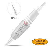 Stylo De Tatouage Professionnel Pour Maquillage À L'aiguille,Appareil De Micro-Tatouage Permanent À Cartouche,Pistolet À Tatouer Pour Sourcils Et Contour Des Lèvres,Art De - Type 20pcs 5r Needles