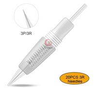 Stylo De Tatouage Professionnel Pour Maquillage À L'aiguille,Appareil De Micro-Tatouage Permanent À Cartouche,Pistolet À Tatouer Pour Sourcils Et Contour Des Lèvres,Art De - Type 20pcs 3r Needles