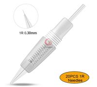 Stylo De Tatouage Professionnel Pour Maquillage À L'aiguille,Appareil De Micro-Tatouage Permanent À Cartouche,Pistolet À Tatouer Pour Sourcils Et Contour Des Lèvres,Art De - Type 20pcs 0.30 1r Needle