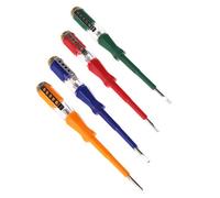 Stylo de test coloré, tournevis plat portable, outil électrique, appareil léger, pochette à outils électriques, cuir grainé robuste