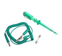 Stylo de test de circuit automobile Crayon Testeur de circuit de véhicule Stylo de test d'ampoule DC 6V 12V 24V Ampoule de tension (Vert)