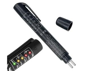 Stylo de test de liquide de frein anti-gel - Analyseur rapide d'huile liquide et d'humidité - Indicateur LED - Pour voitures, motos, remorques, camions, entretien de véhicules