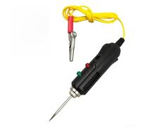 Stylo de test de tension automobile pour circuits de 6 V à 24 V Détecte les fils sous tension et neutre avec LED et signal sonore Sensibilité réglable en métal et plastique pour mécaniciens