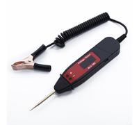 Stylo de test de tension électrique avec écran LCD numérique et lumière LED pour réparation automobile, sonde de détection de tension de 5 à 36 V avec 1 bobine à ressort de 65 m