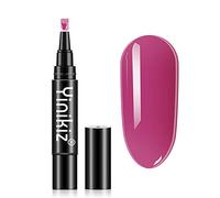 Stylo de Vernis à Ongles Semi Permanent Vernis à Ongles, One Step 3 en 1 Nail Gel Pen UV LED Vernis Polish Ongles, Nail Gel Pen pour Ongle Manucure Colle
