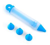 Stylo d'écriture en silicone pour glaçage de gâteaux et biscuits - Stylos de glaçage avec buse de passepoil et pistolet à crème à presser pour desserts