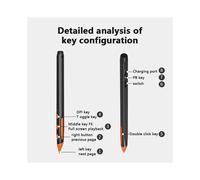 Stylo D'Écriture Sans Fil 2 en 1, Souris Type-C, , Double Mode 2,4 GHz + , Stylo Tournant pour Pages PPT, pour Ordinateurs de Bureau