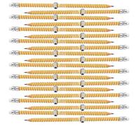 Stylo d'écriture sensoriel fileté avec écrou métallique rotatif pour soulager le stress et se concentrer pendant les tâches d'écriture. Crayon fileté avec écrou coulissant