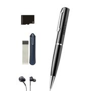 Stylo d'enregistrement HD pour réunions d'affaires, étudiants, utilisation en classe - En forme de stylo - Capacité du bruit - Portable - Grand format MP3