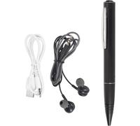 Stylo D'enregistrement Vocal,Enregistrement à Un Bouton Mini Enregistreur Vocal Numérique Appareil D'enregistrement de Poche Prend en la Lecture MP3 Grande capacité (64 Go).[V237]