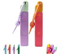 Stylo Détachant,Nettoyeur Instantané Sans Rinçage 12 ml，Purple+Red | Stylo Detachant Textile, Double Tête Stylo Détachant, élimine Taches De Graisse & Nourriture, Pour Urgences De Voyage Camping