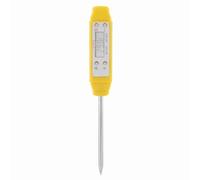 Stylo d'étalonnage automatique de thermomètre alimentaire numérique, thermomètre de poche électronique de haute précision, appareil et décoration pour la maison et la famille (Jaune)