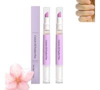 Stylo d'huile de cuticule parfumée de lavande 2-en-1 rechargeable, renforceur d'ongles pour ongles endommagés/S, outil d'adoucisseur et de poussoir Cutic/Le pour les ongles secs (2)