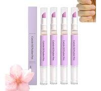 Stylo d'huile de cuticule parfumée de lavande 2-en-1 rechargeable, renforceur d'ongles pour ongles endommagés/S, outil d'adoucisseur et de poussoir Cutic/Le pour les ongles secs (4)