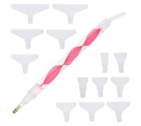 Stylo Diamant Rouge en Plastique pour Petits Diamants et Perles | Léger, Ramasse Facilement Gemmes et Bijoux, pour Bricolage DIY et Point de Croix