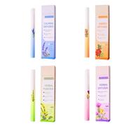 Stylo diffuseur à base de plantes 4 pièces avec extraits de molène pour la détoxification des poumons et la fraîcheur de l'air buccal
