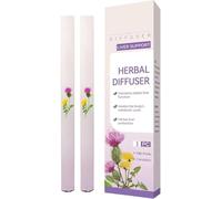 Stylo Diffuseur D'herbes,2x Stylo Diffuseur Pulmonaire Mullein Pour Foie, Assaignant D'air Portable Atomisant, Habitude Remplaçant Bâton De Respiration Pour Lieu De Travail, Les Voyages