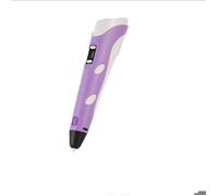 Stylo d'impression 3D + 3 filaments PLA + modèles livre de dessin de 42 modèles - Violet