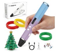 Stylo d'impression 3D portable pointe anti-brûlure réglage vitesse et chaleur alimentation USB outil créatif ludique pour loisirs