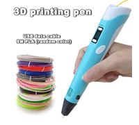 Stylo d'impression électronique 3D avec consommables PLA 9M, outil de Graffiti 3D haute température, jouet Intelligent, cadeau de noël et d'anniversaire