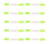 Stylo Dissolvant pour Ongles 10 Pièces, ABS Compact à Biseau | Corrige les Erreurs, Bords Nets pour Cuticules et Ongles, Usage Maison et Manucure, Vert Clair Couleur Aléatoire