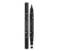 Stylo double tête étoile fleur amour papillon liquide tampon crayon cosmétique anti-bavures P7Z0 noir Waterproo Eye