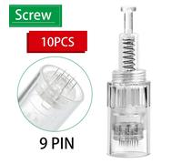 Stylo Dr.Imp Électrique Sans Fil Dermapen Beuty, Machine De Soins, Stylo Derma Muet, Cartouche D'aiguilles, Pointes De Microneedling, Nano Micro Aiguilles--10pcs 9 Pin