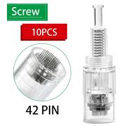 Stylo Dr.Imp Électrique Sans Fil Dermapen Beuty, Machine De Soins, Stylo Derma Muet, Cartouche D'aiguilles, Pointes De Microneedling, Nano Micro Aiguilles--10pcs 42 Pin