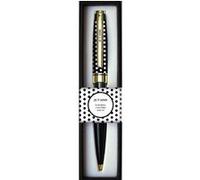 DRAEGER PARIS 1886 - Stylo Bille Couleur Noir Je t'aime - Texte personnalisé - Encre Noire - Idée Cadeau Anniversaire, Amour, Saint-Valentin, Fête des Mères, Sœurs, Amie - Boîte Cadeau