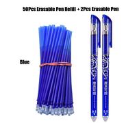 Stylo Effaçable À Pointe Aiguille De 0.5mm, 52 Pièces, Pointe À Bille, Pour Recharge D'encre Gel, Tiges D'écriture, Poignée Lavable, Fournitures Scolaires Et De Bureau