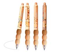 Stylo effaçable de dessin animé - Stylos gel effaçables | Crayon à ruban correcteur | Ensemble de stylos à gel Capybara de dessin animé | Encres bleues pour planificateur d'écriture et mots croisés |