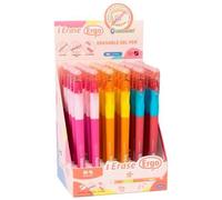 Stylo effaçable Ergo Girls bleu MG présentoir 30 pièces.