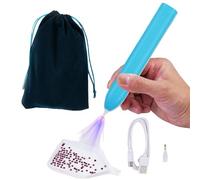 Stylo Électrique à Strass pour Art - Stylos à Strass Rechargeables pour Peinture - Outil d'Artisanat Portable avec 3 Suctions Ajustables pour Organisateurs de Mariage et Professeurs d'Art