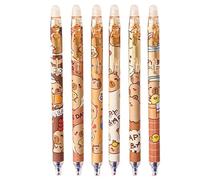 Stylo en caoutchouc, stylos effaçables | Stylos à encre rétractable | Ensemble de papeterie à point fin de 0,5 mm, fournitures scolaires pour l'étude de l'école domestique