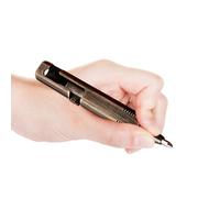 Stylo en laiton massif - Mini taille - Stylo de poche portable en gel - Outil d'écriture de signature en métal - Recharge lisse de style professionnel - Stylo compact pour réunions de bureau, voyage