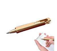 Stylo En Laiton - Stylo Sphère En Laiton, Stylos D'écriture Esthétique | Stylos À Sphère Esthétique De Poche En Laiton Avec Recharge De Gel Lisse, Outil Pour Écrire Sur Le Corps En Laiton Rétro