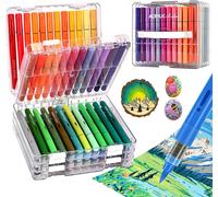 Stylo En Métal, 12 Couleurs Double Pointes Marqueur En Métal Set Pour Album Photo, Pour Bricolage, Livre D'or, Bricolage Scrapbooking, Pour La Peinture Céramique, Verre, Pierre, Décoration En Bois