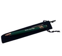 Stylo en métal vert gravé "Bonne Fête Papa" livré avec sa petite pochette noire en velours, Noël, anniversaire, fête des pères, beau père, idée cadeau homme