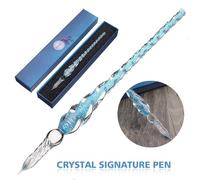 Stylo En Verre Fait À La Main, 1 Pièce, Pour Le Travail Au Chalumeau, Élégant, Calligraphie En Cristal, Signature, Pour Peinture Artistique