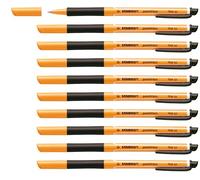 Stylo encre gel - STABILO pointVisco - Lot de 10 stylos - Noir