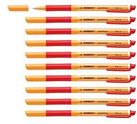 Stylo encre gel - STABILO pointVisco - Lot de 10 stylos - Rouge