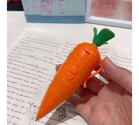 Stylo enregistreur vocal en forme de carotte, joli appareil d'enregistrement d'anime et stylo à bille fonctionnel, cadeau créatif pour enfants, étudiants et enseignants